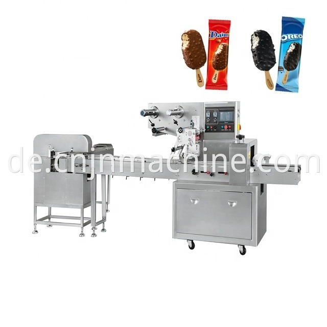 Flusspackmaschine für Eiscreme Ice Cream Flow Wrapper